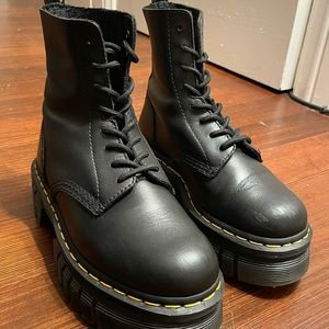 Women Size 6 Dr. Marten Audrick Napa Leather Platform Ankle Boots